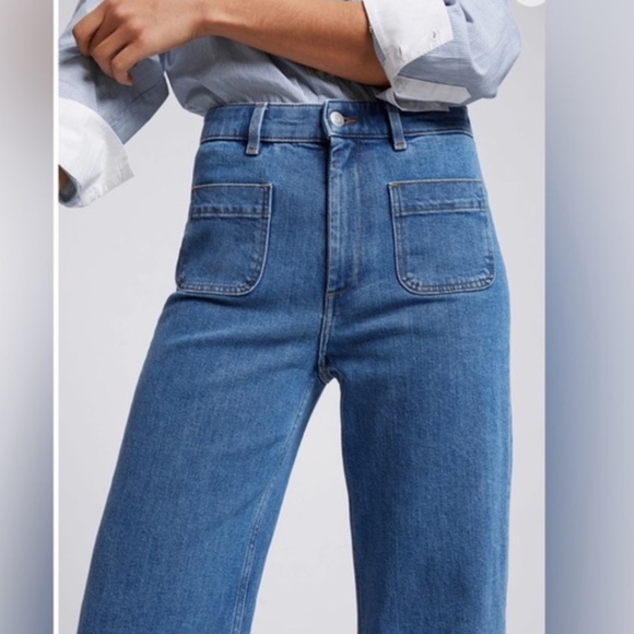 & Other Stories Blue Flare Jeans - Picture 2 of 11